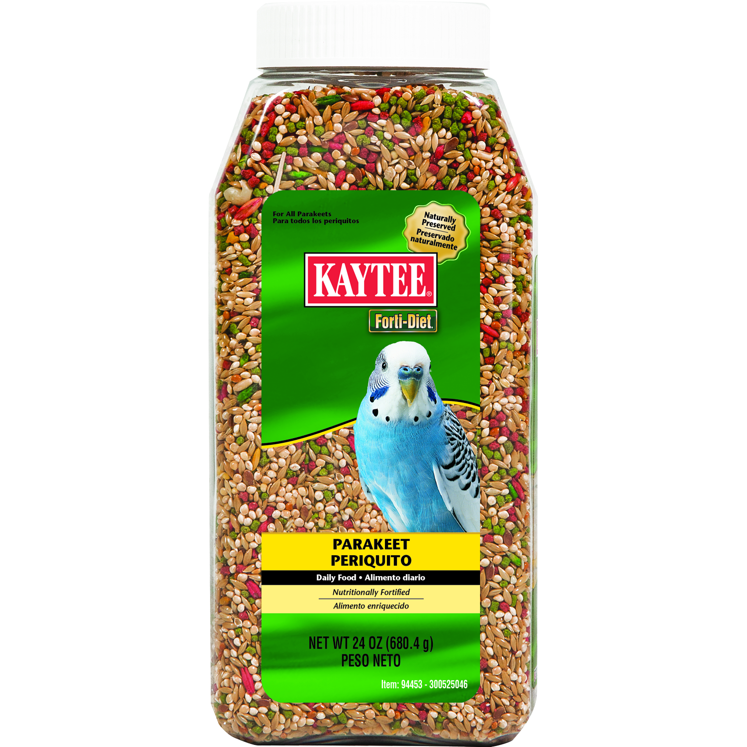 Forti-Diet Bird Food for Parakeets, 24 oz